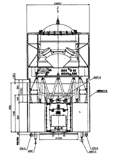 the exterior of the satellite